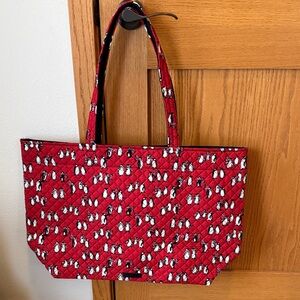 Vera Bradley Playful Penguin Print Tote Bag